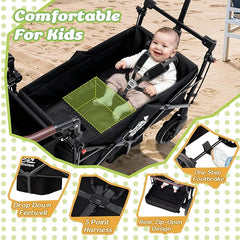 ROVIQUE All-Terrain Wagon Stroller for 2 Kids