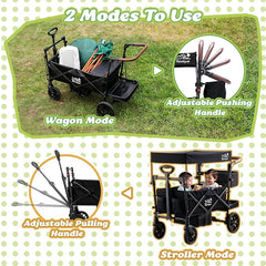 ROVIQUE All-Terrain Wagon Stroller for 2 Kids