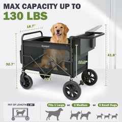 ROVIQUE Foldable Pet Wagon for Large Dogs