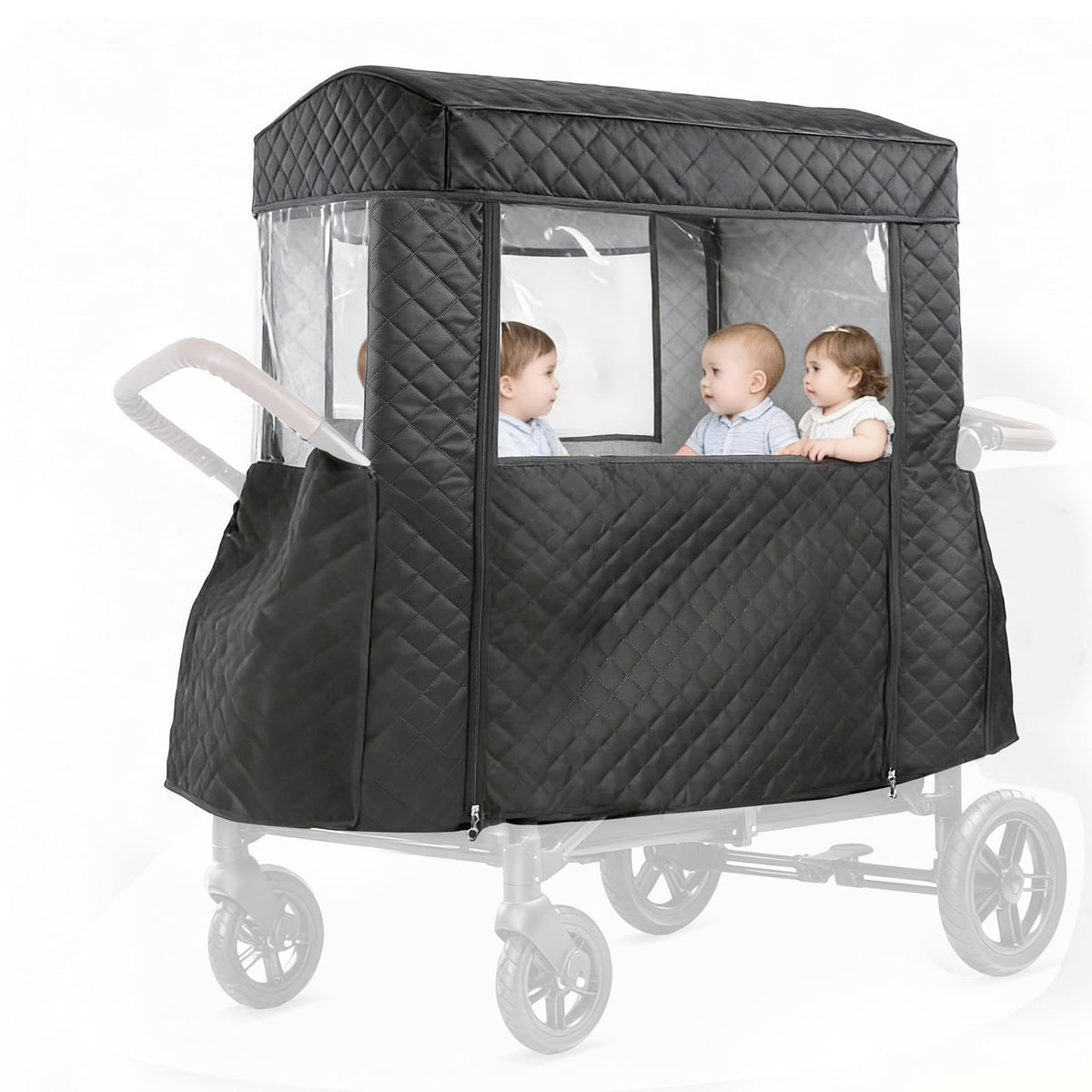 ROVIQUE Winter Cover | Waterproof Protection for Stroller Wagons
