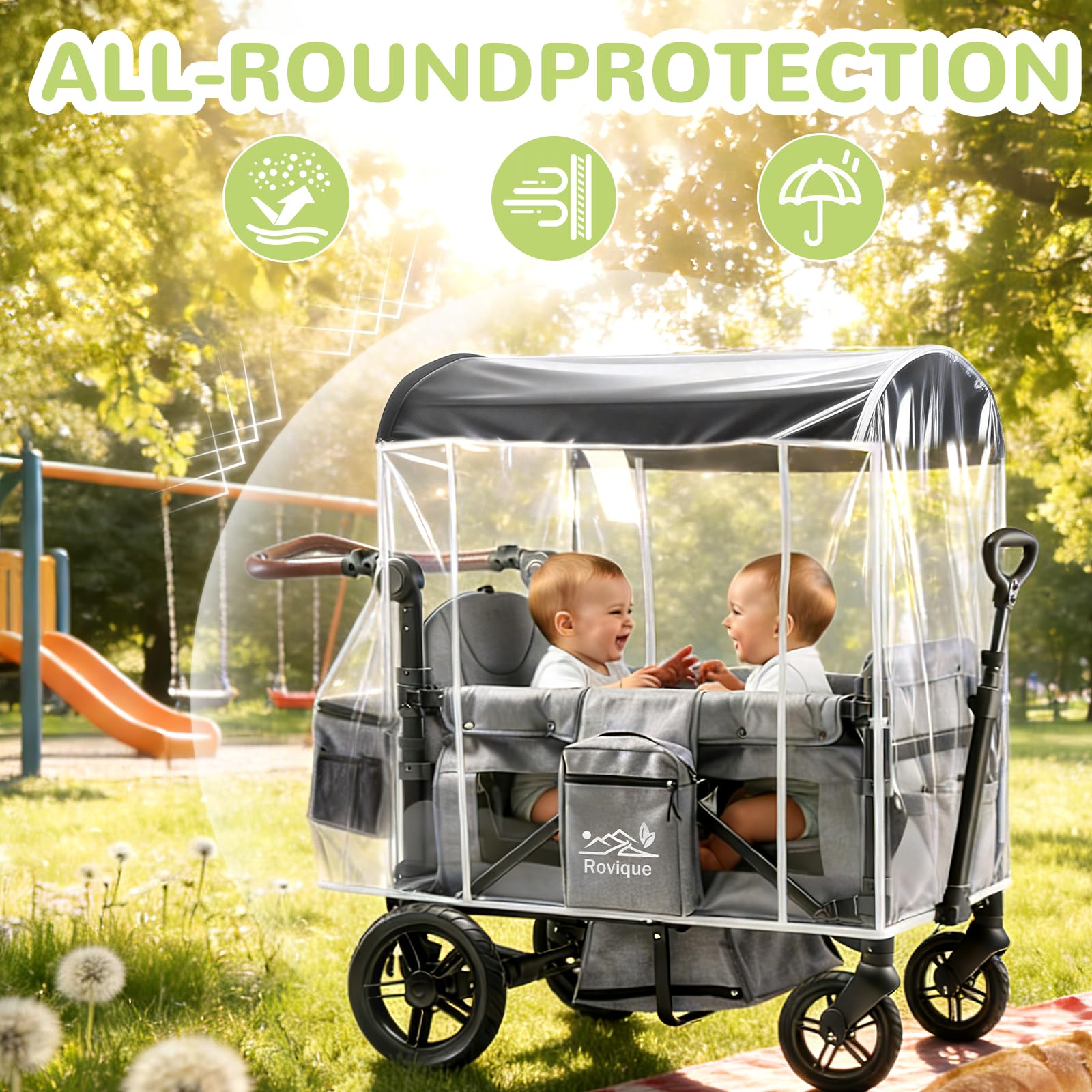 ROVIQUE Wagon Rain Cover | Waterproof Weather Protection