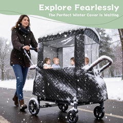 ROVIQUE Winter Cover | Waterproof Protection for Stroller Wagons